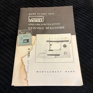 Montgomery Ward Sewing Machine Manual UHT 1940-B and 12 Needles 9278 Vintage